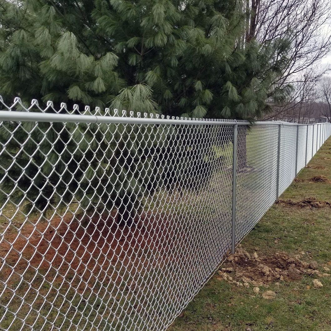 Chain link fencing