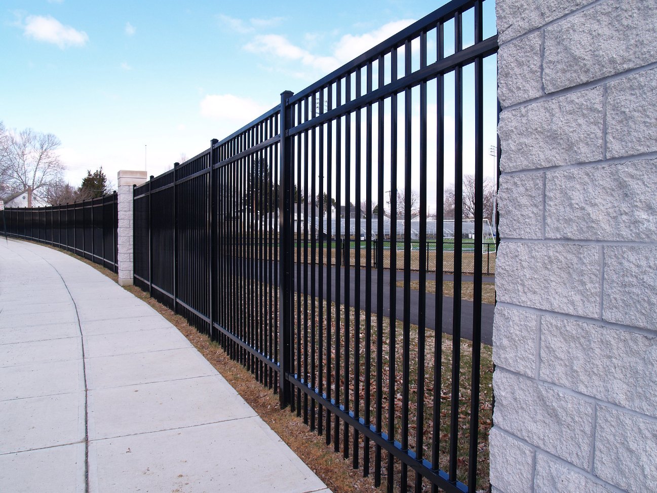 Commercial fence install