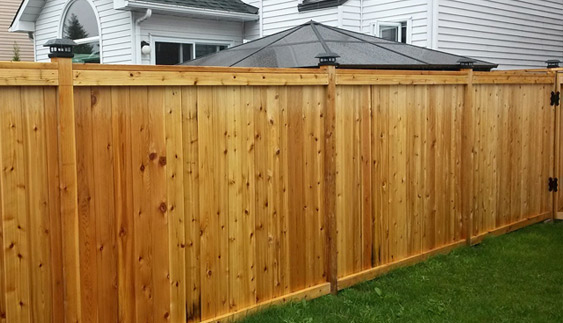 Wood fence detail